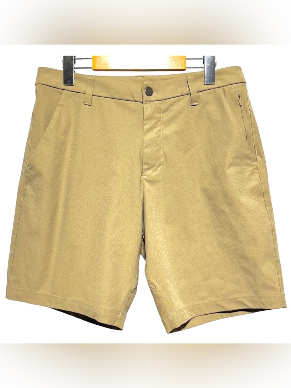 LULULEMON Commission Golf Shorts Khaki Tan 9” Inseam Performance Mens 30